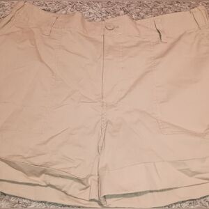 Women's Sanctuary Shorts Size XL Color Beige Stretch Mom Comfortable Walking...